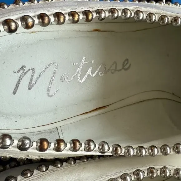 Matisse Alexa Studded Laceless Derby Vegan Leather Oxford Shoes RARE - Picture 7 of 8